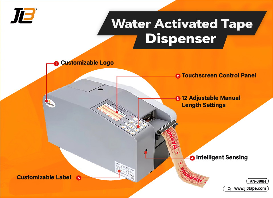 Introducing the Kingnode KN-366H Water Activated Tape Dispenser